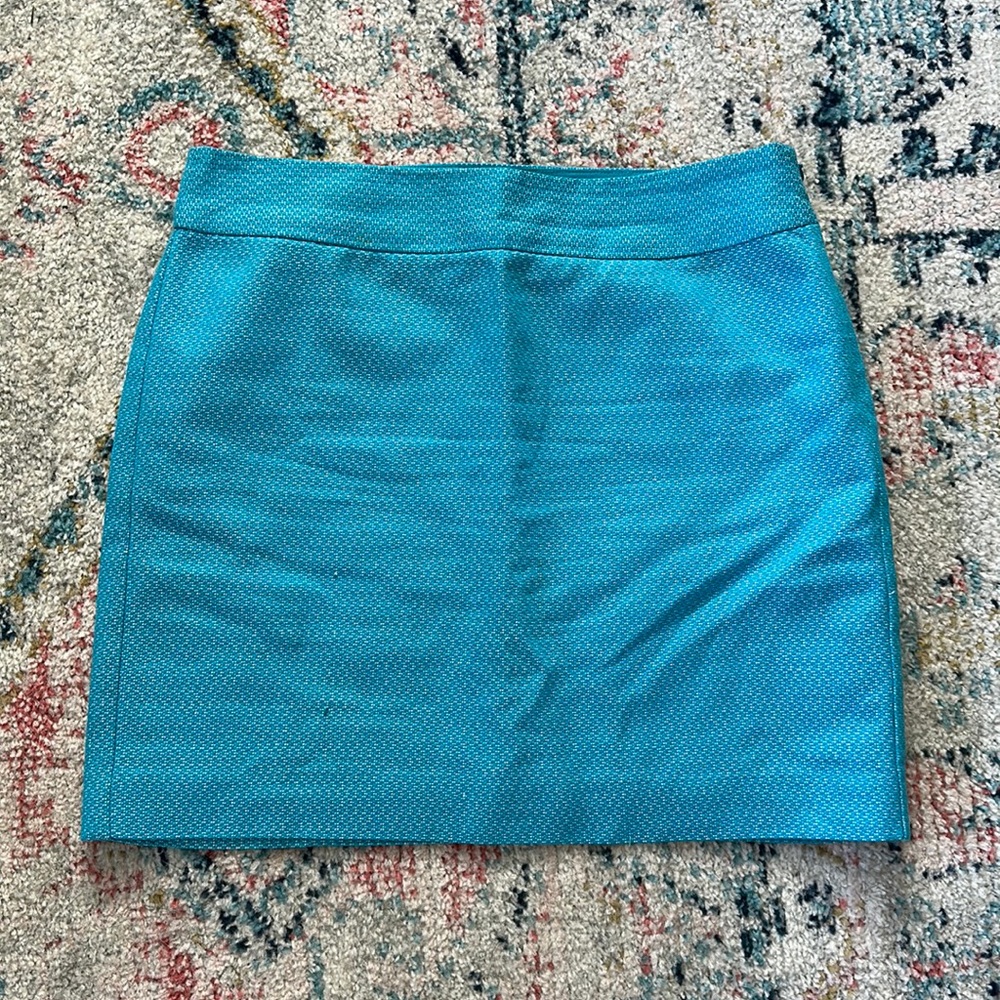 Banana Republic teal pencil skirt